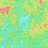 Mapa topográfico Chuncheon-si, altitude, relevo