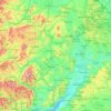 Mapa topográfico River Severn, altitude, relevo