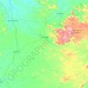 Mapa topográfico Tamboril, altitude, relevo