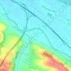 Mapa topográfico Vieillevigne, altitude, relevo