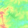 Mapa topográfico Lake Tansi, altitude, relevo