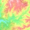 Mapa topográfico Mendooran, altitude, relevo
