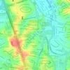 Mapa topográfico Anchieta, altitude, relevo