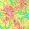 Mapa topográfico Lamothe-Cassel, altitude, relevo