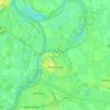 Mapa topográfico Doesburg, altitude, relevo
