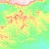 Mapa topográfico Santa Filomena, altitude, relevo