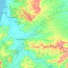 Mapa topográfico Rocafuerte, altitude, relevo