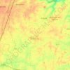 Mapa topográfico Outarville, altitude, relevo