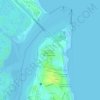 Mapa topográfico Santos Reis, altitude, relevo