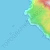 Mapa topográfico Isla del Coco, altitude, relevo