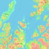 Mapa topográfico Harstad, altitude, relevo