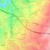 Mapa topográfico Sainte-Marie-aux-Chênes, altitude, relevo