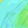 Mapa topográfico Les Billaux, altitude, relevo