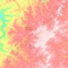 Mapa topográfico Japonvar, altitude, relevo