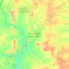 Mapa topográfico Parc National de la Comoé, altitude, relevo