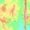 Mapa topográfico Buritirama, altitude, relevo
