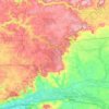 Mapa topográfico Communauté de communes de Sézanne-Sud Ouest Marnais, altitude, relevo