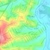 Mapa topográfico Nova Vista, altitude, relevo