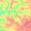 Mapa topográfico Tangará, altitude, relevo