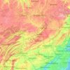 Mapa topográfico Susquehanna River, altitude, relevo