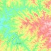 Mapa topográfico Borrazópolis, altitude, relevo