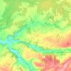 Mapa topográfico Prissac, altitude, relevo