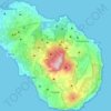Mapa topográfico Isola di Pantelleria, altitude, relevo