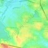 Mapa topográfico Jangurussu, altitude, relevo