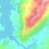 Mapa topográfico Freixinho, altitude, relevo