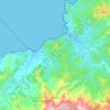 Mapa topográfico Palasca, altitude, relevo