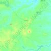 Mapa topográfico Ocara, altitude, relevo