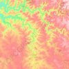 Mapa topográfico Jaquirana, altitude, relevo