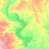 Mapa topográfico Lake Whitney, altitude, relevo