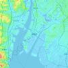 Mapa topográfico 碧南市, altitude, relevo