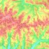 Mapa topográfico Saint-Amand-de-Vergt, altitude, relevo
