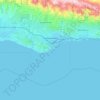 Mapa topográfico Santa Barbara, altitude, relevo