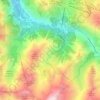 Mapa topográfico Venosc, altitude, relevo