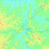Mapa topográfico Trizidela do Vale, altitude, relevo