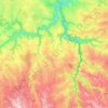 Mapa topográfico 23110, altitude, relevo