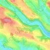 Mapa topográfico Klášterská Lhota, altitude, relevo