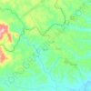 Mapa topográfico Pedrinhas, altitude, relevo