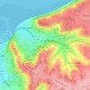 Mapa topográfico Gonneville-sur-Mer, altitude, relevo