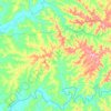 Mapa topográfico Antônio Olinto, altitude, relevo