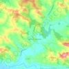 Mapa topográfico Verteuil-d'Agenais, altitude, relevo