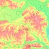 Mapa topográfico Saline County, altitude, relevo