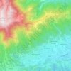 Mapa topográfico Possagno, altitude, relevo