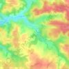 Mapa topográfico Lignan-de-Bordeaux, altitude, relevo