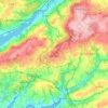 Mapa topográfico Dirinon, altitude, relevo