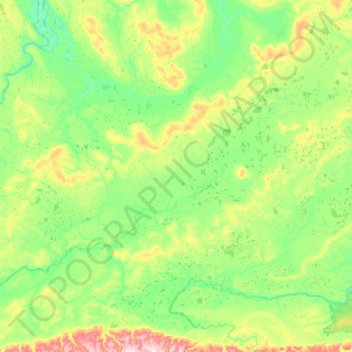 Mapa topográfico Дудыпта, altitude, relevo