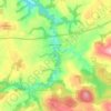 Mapa topográfico Belle-Isle-en-Terre, altitude, relevo